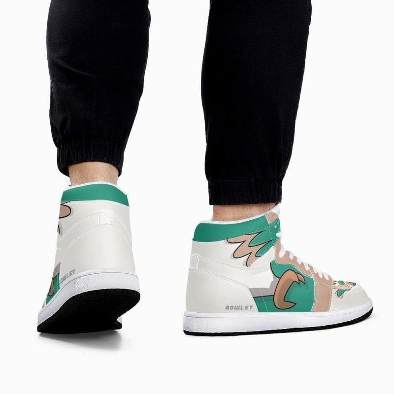 Rowlet Pokemon Air Jordan 1 High Top Shoes