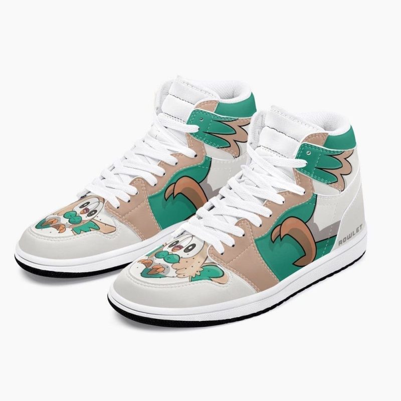 Rowlet Pokemon Air Jordan 1 High Top Shoes