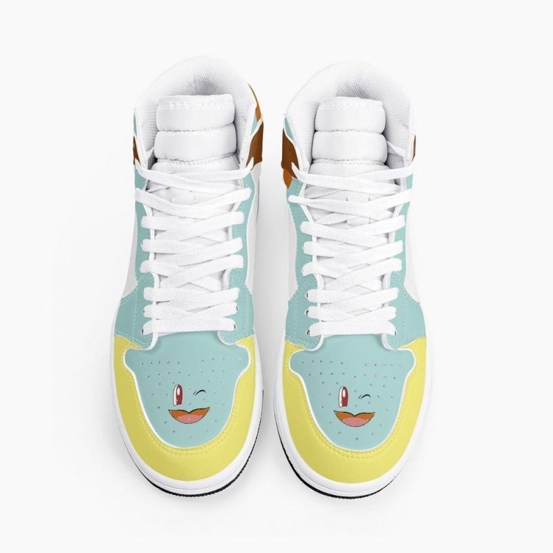 Squirtle Pokemon Air Jordan 1 High Top Shoes SMSPAJ1 - Image 2