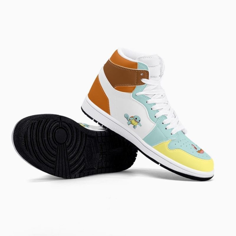 Squirtle Pokemon Air Jordan 1 High Top Shoes SMSPAJ1 - Image 4