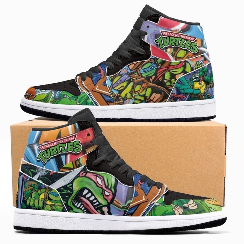 Teenage Mutant Ninja Turtles Air Jordan 1 High Top Shoes SMTMNT1