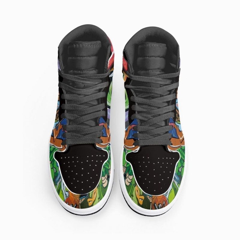 Teenage Mutant Ninja Turtles Air Jordan 1 High Top Shoes SMTMNT1 - Image 6