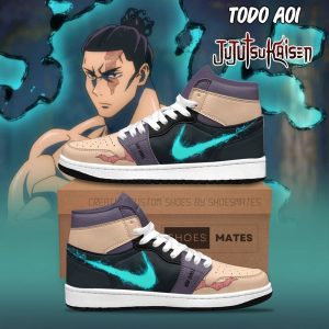 Todo Aoi Air Jordan 1 High Top Shoes