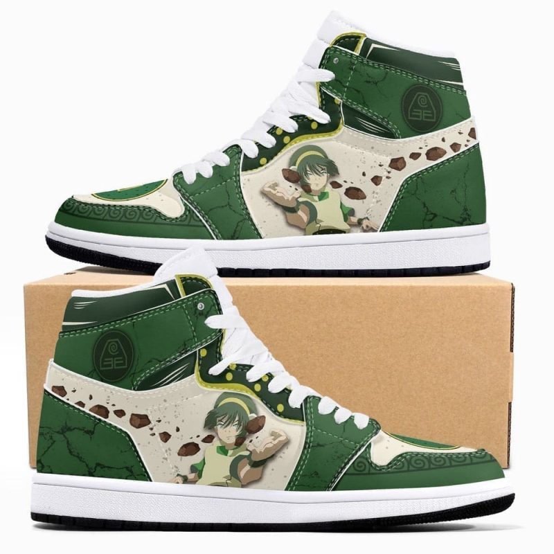 Toph Beifong Air Jordan 1 High Top Shoes SMTBAJ1