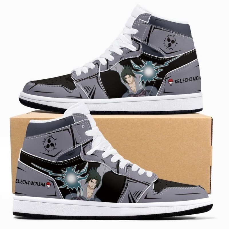 Uchiha Sasuke Air Jordan 1 High Top Shoes SMUSAJ1