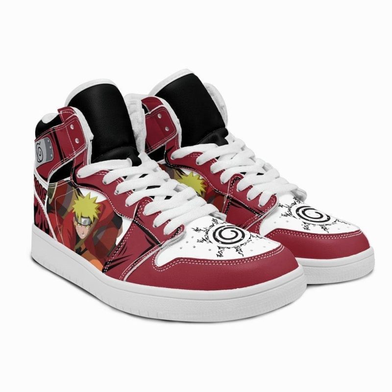 Uzumaki Naruto Air Jordan 1 High Top Shoes SMUNAJ2 - Image 3