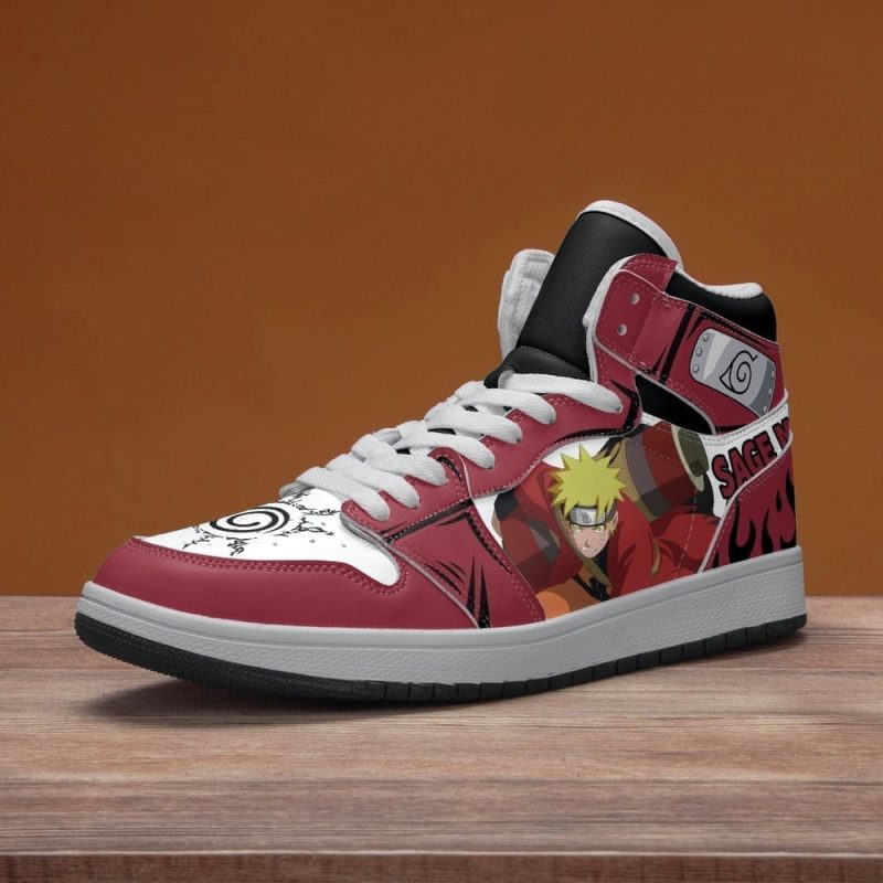 Uzumaki Naruto Air Jordan 1 High Top Shoes SMUNAJ2 - Image 4