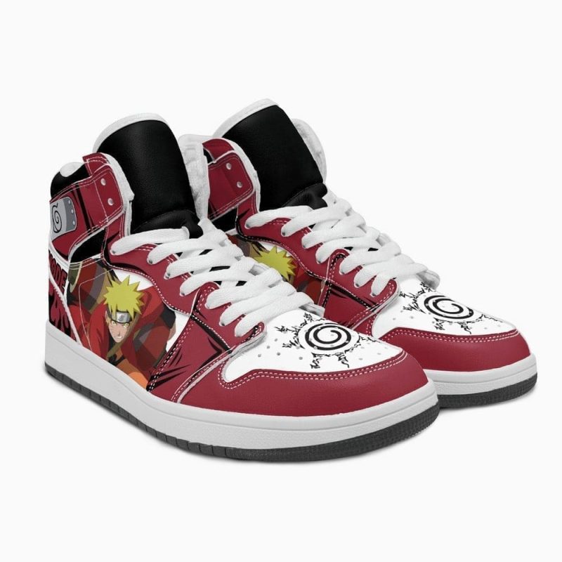 Uzumaki Naruto Air Jordan 1 High Top Shoes SMUNAJ2 - Image 5