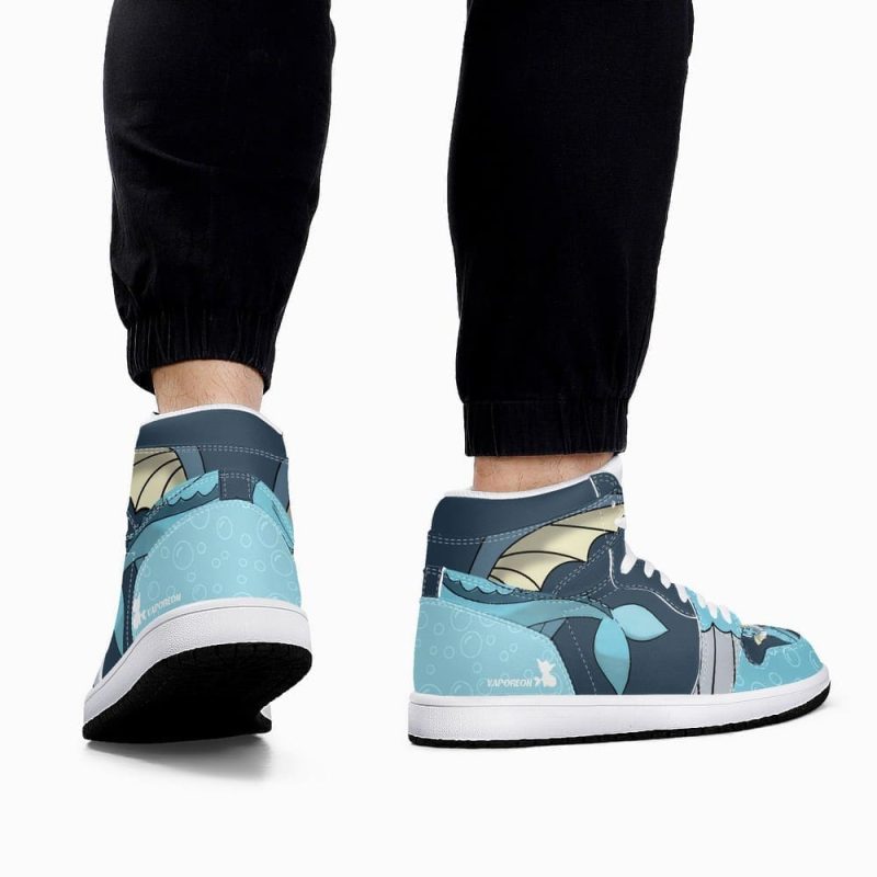 Vaporeon Pokemon Air Jordan 1 High Top Shoes SMVPAJ1