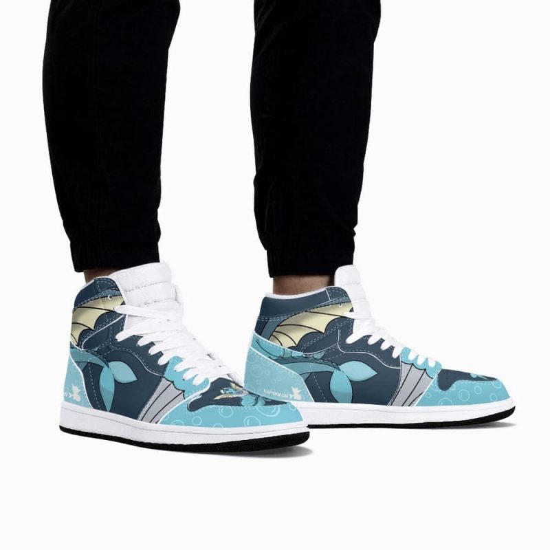 Vaporeon Pokemon Air Jordan 1 High Top Shoes SMVPAJ1 - Image 4