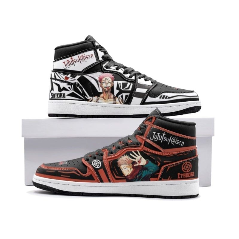 Yuji Itadori Sukuna Sorcery Fight Air Jordan 1 High Top Shoes SMYISS1