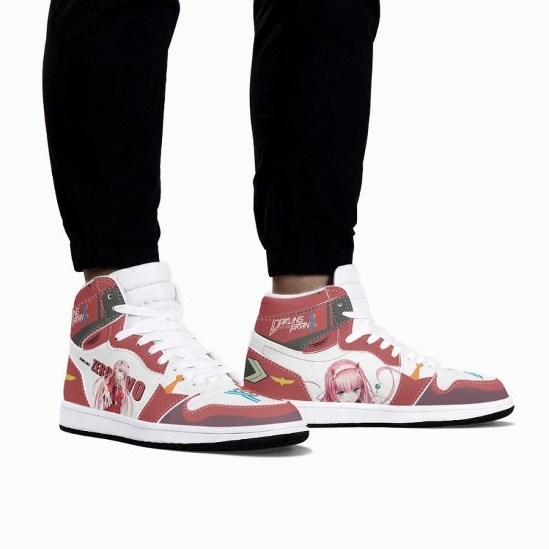 Zero Two Darling In The Franxx Air Jordan 1 High Top Shoes SMZTDI1 - Image 2