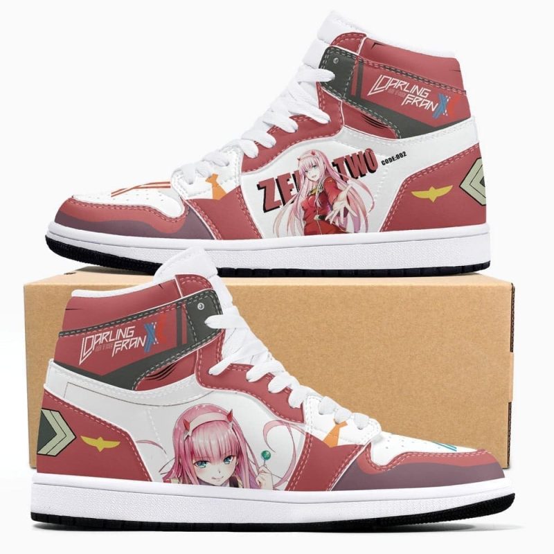 Zero Two Darling In The Franxx Air Jordan 1 High Top Shoes SMZTDI1 - Image 3