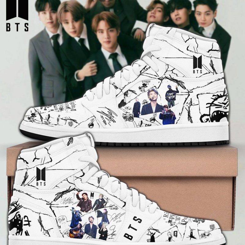 BTS Right Place Wrong Person Air Jordan 1 High Top Shoes