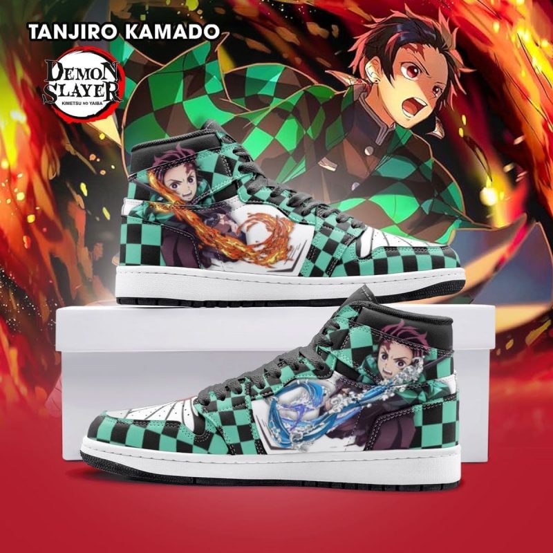 Tanjiro Kamado Demon Slayer AJ1 High Top Shoes 1