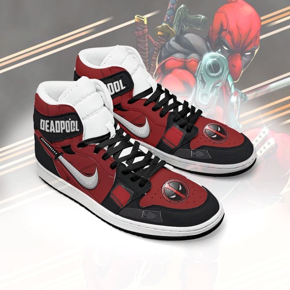 Deadpool Air Jordan 1 High Top Shoes