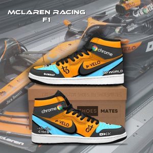 McLaren Racing F1 Car AJ1 High Top Shoes