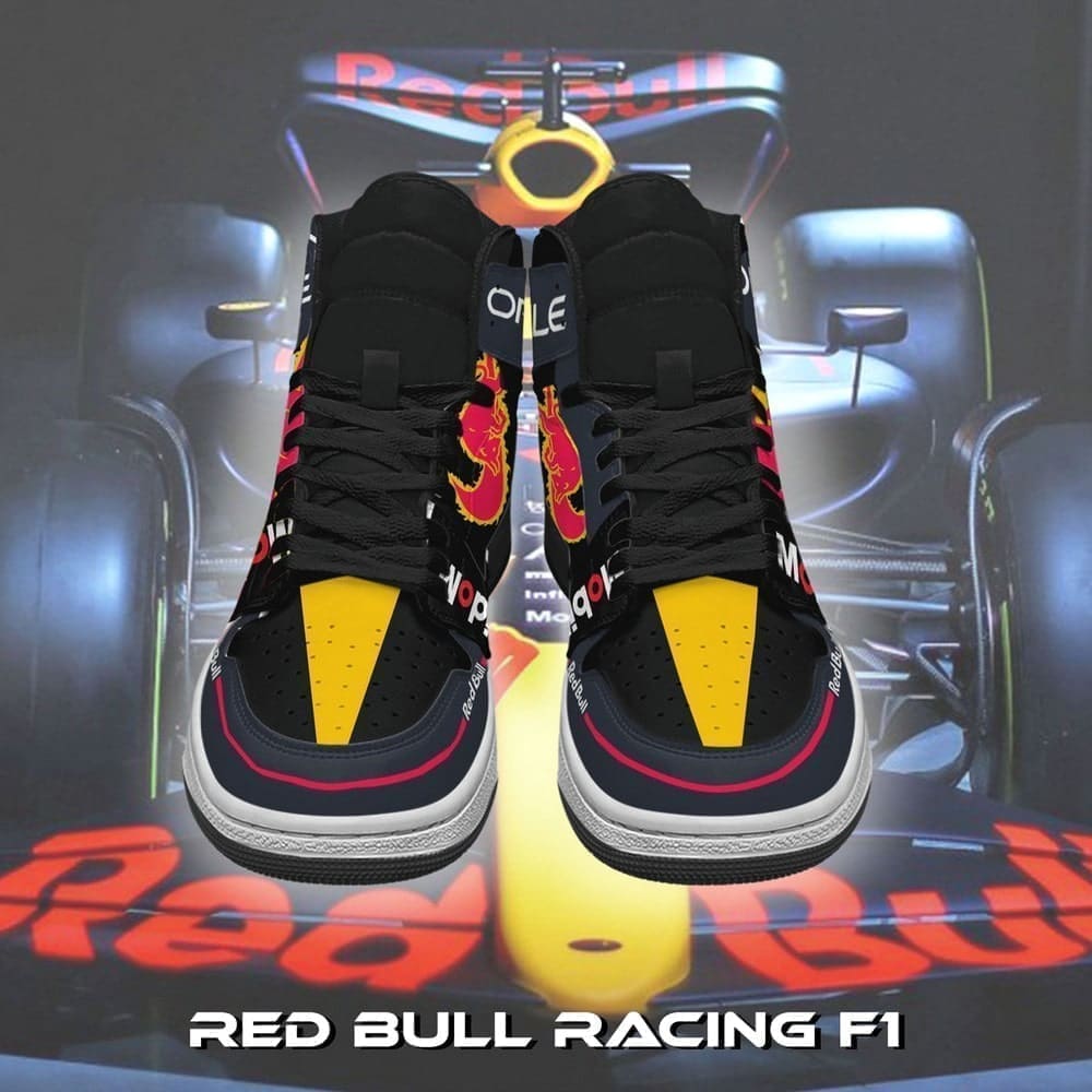 Oracle Red Bull Racing F1 Car AJ1 High Top Shoes