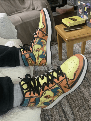 Charizard Pokemon JD1 High Top Shoes photo review