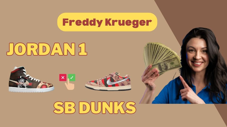 Freddy Krueger Shoes, Freddy Krueger Jordan 1 and SB Dunks Prices