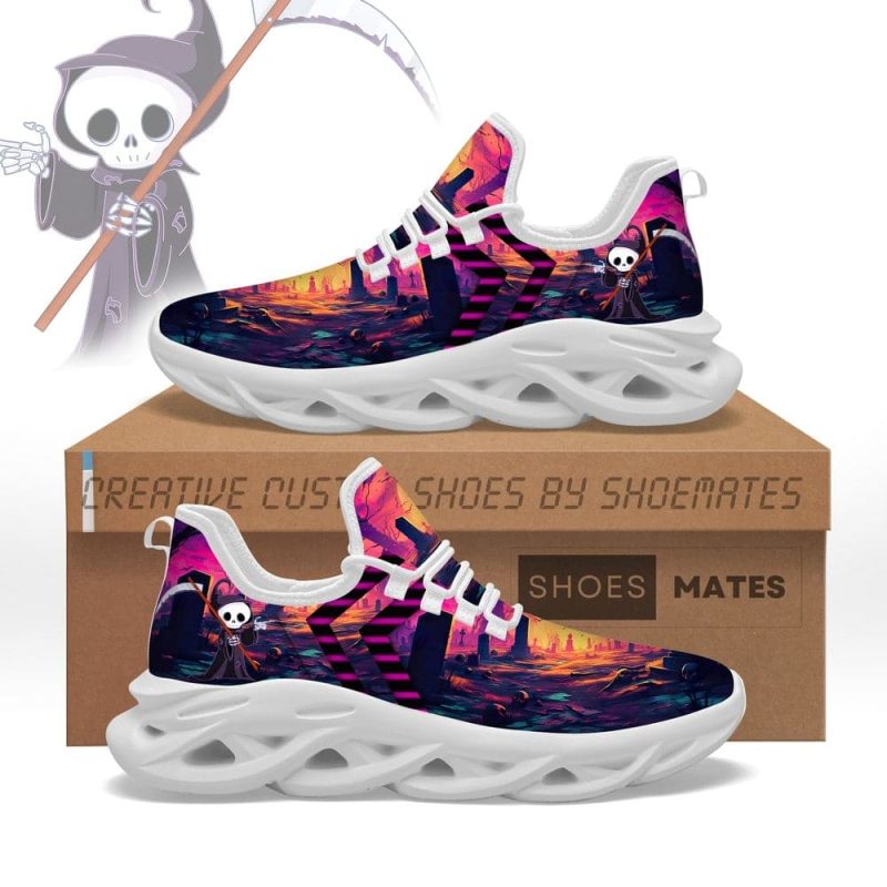 Purple Night Cartoon Reaper Max Soul Shoes - Image 2