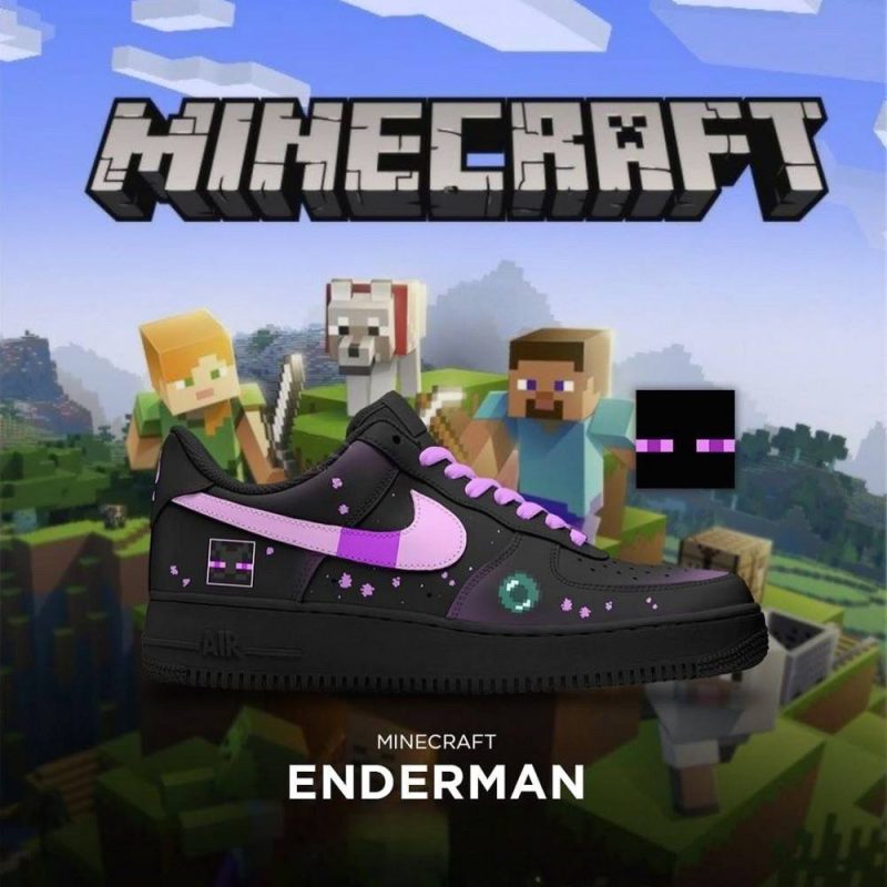 Enderman Mine Craft Low Top Shoes