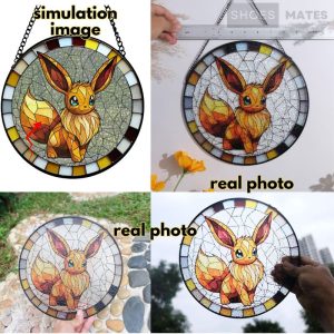 Handcrafted Pokemon Glass Suncatcher 2