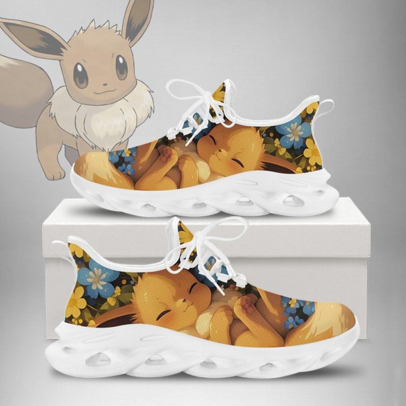 Eevee Pokemon Black Clunky Sneakers