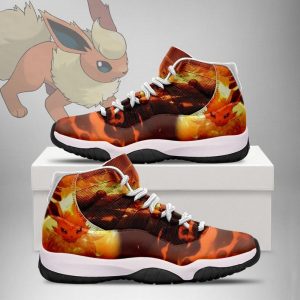 Flareon Pokemon Black J11 Shoes