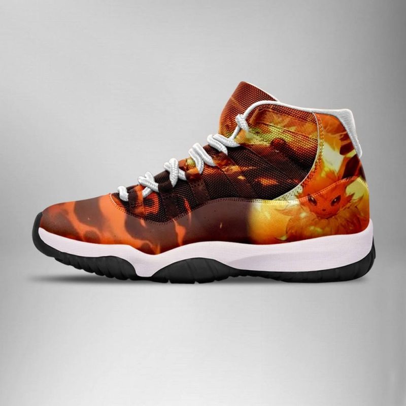 Flareon Pokemon Black J11 Shoes - Image 3
