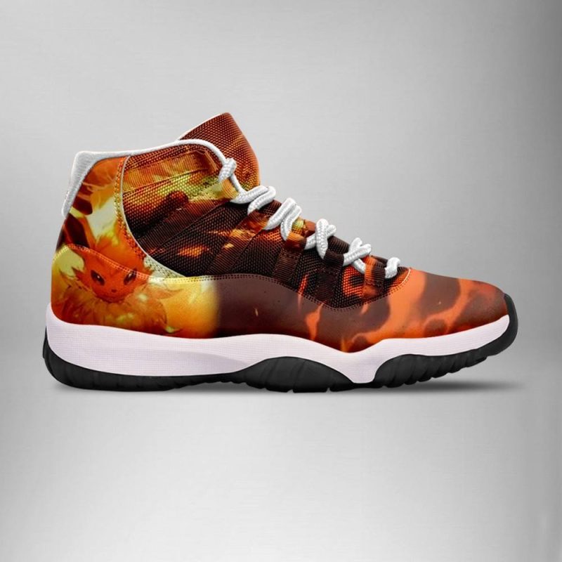 Flareon Pokemon Black J11 Shoes - Image 2