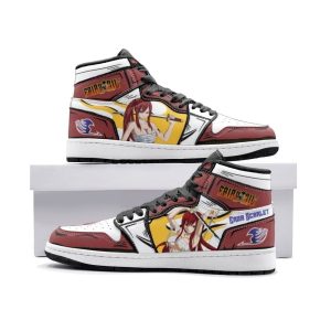 Erza Scarlet Fairy Tail Air Jordan 1 High Top Shoes SMESFT1