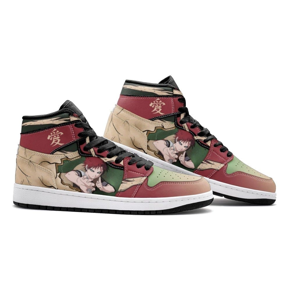 Gaara Ninja Air Jordan 1 High Top Shoes SMGNJ1 2 Gaara Ninja Air Jordan 1 High Top Shoes SMGNJ1 - Image 2