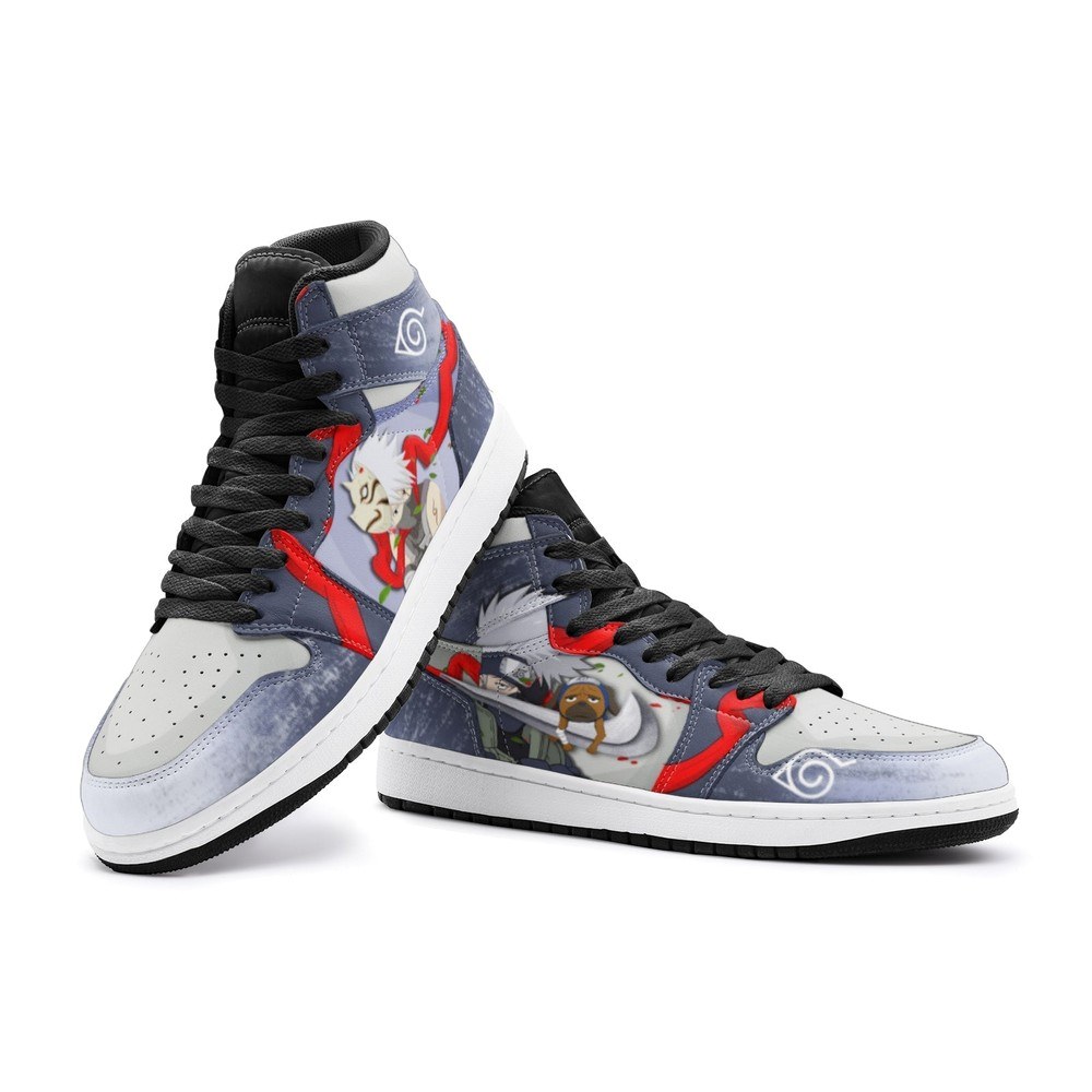 Kakashi Hatake Anbu Ninja Air Jordan 1 High Top Shoes 4 Kakashi Hatake Anbu Ninja Air Jordan 1 High Top Shoes - Image 4