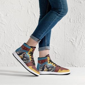 luffy and shanks one piece jd1 high top shoes 3