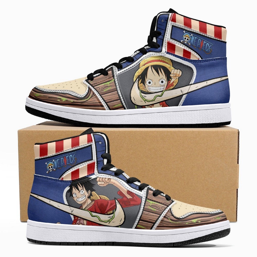 Luffy One Piece JD1 High Top Shoes 6 Luffy One Piece JD1 High Top Shoes - Image 6