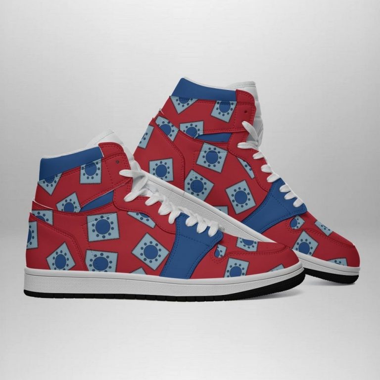 Luffy Wano Pattern One Piece AJ1 Shoes - Shoesmates