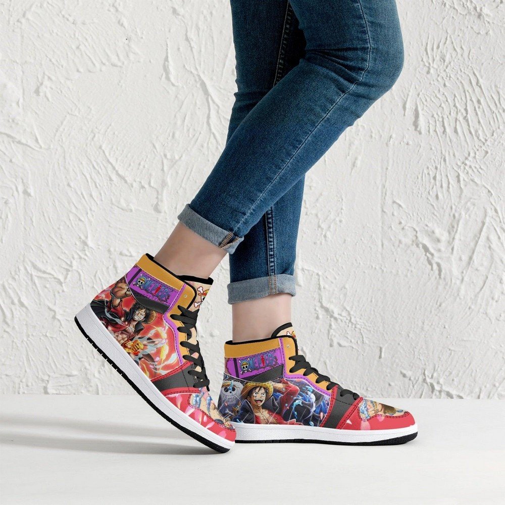 Monkey D. Luffy Armament Haki Ryuo One Piece JD1 High Top Shoes 4 Monkey D. Luffy Armament Haki Ryuo One Piece JD1 High Top Shoes - Image 4