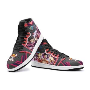 monkey d. luffy gear 4th snake man one piece air jordan 1 high top shoes 4
