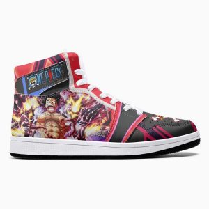 monkey d. luffy gear 4th snake man one piece jd1 high top shoes 2
