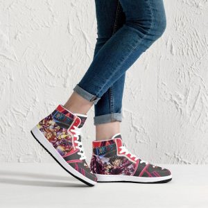 monkey d. luffy gear 4th snake man one piece jd1 high top shoes 4