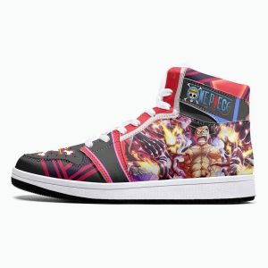 monkey d. luffy gear 4th snake man one piece jd1 high top shoes 5