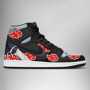 Naruto Akatsuki Kisame AJ1 High Top Shoes 7 naruto akatsuki kisame aj1 high top shoes 2 luupa