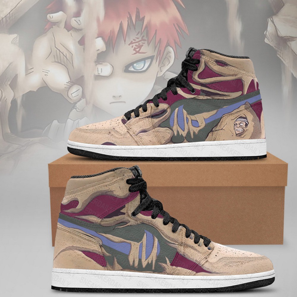 Naruto Garra AJ1 High Top Shoes 3 Naruto Garra AJ1 High Top Shoes - Image 3