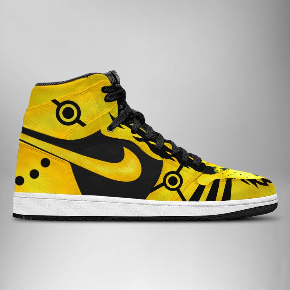 Naruto Kurama Mode AJ1 High Top Shoes Version 2 2 Naruto Kurama Mode AJ1 High Top Shoes Version 2 - Image 2