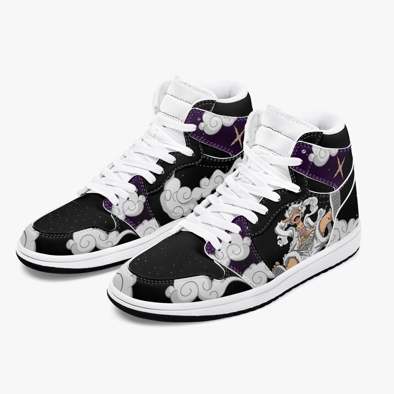 One Piece Luffy White Gear 5 AJ1 High Top Shoes 2 One Piece Luffy White Gear 5 AJ1 High Top Shoes - Image 2