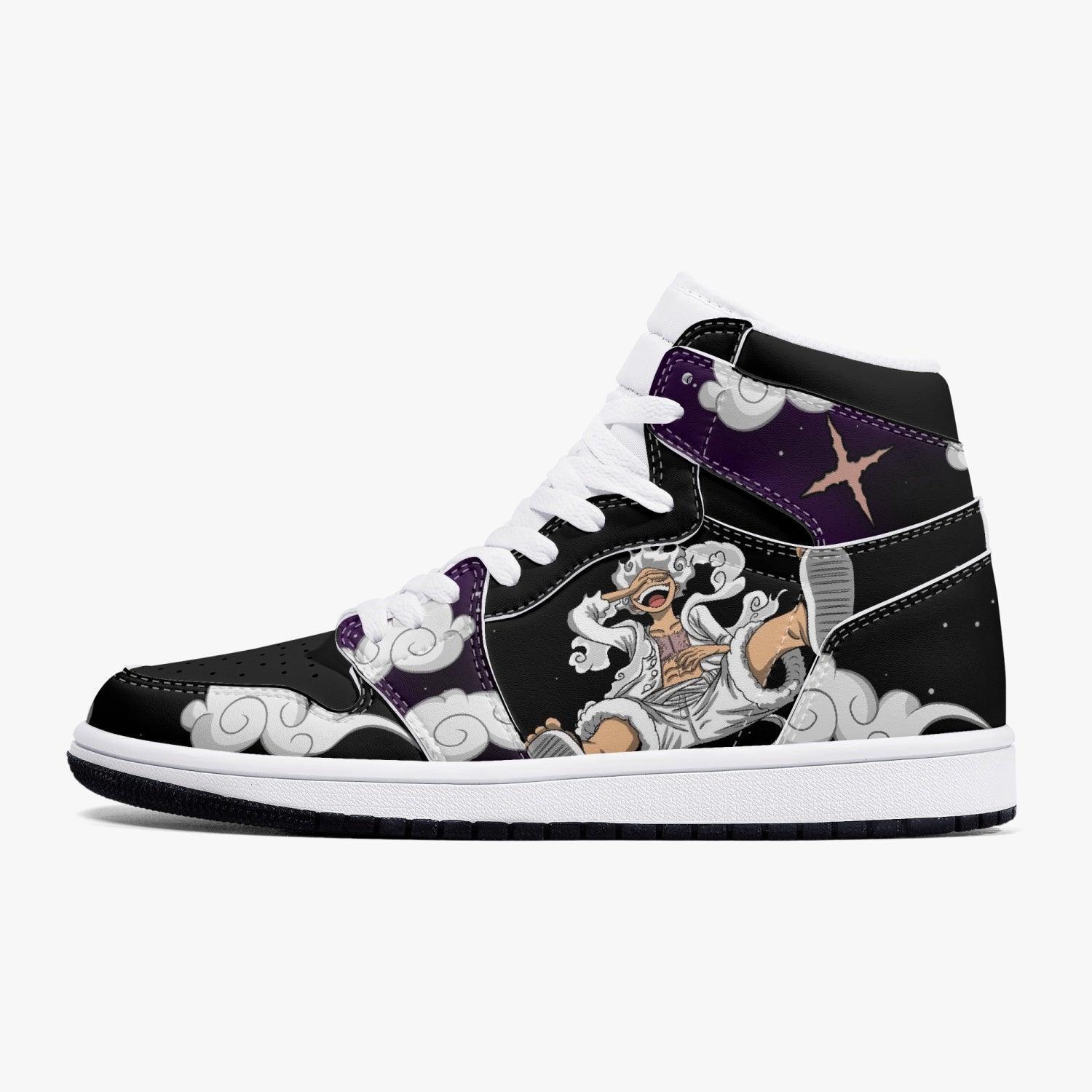 One Piece Luffy White Gear 5 AJ1 High Top Shoes 3 One Piece Luffy White Gear 5 AJ1 High Top Shoes - Image 3