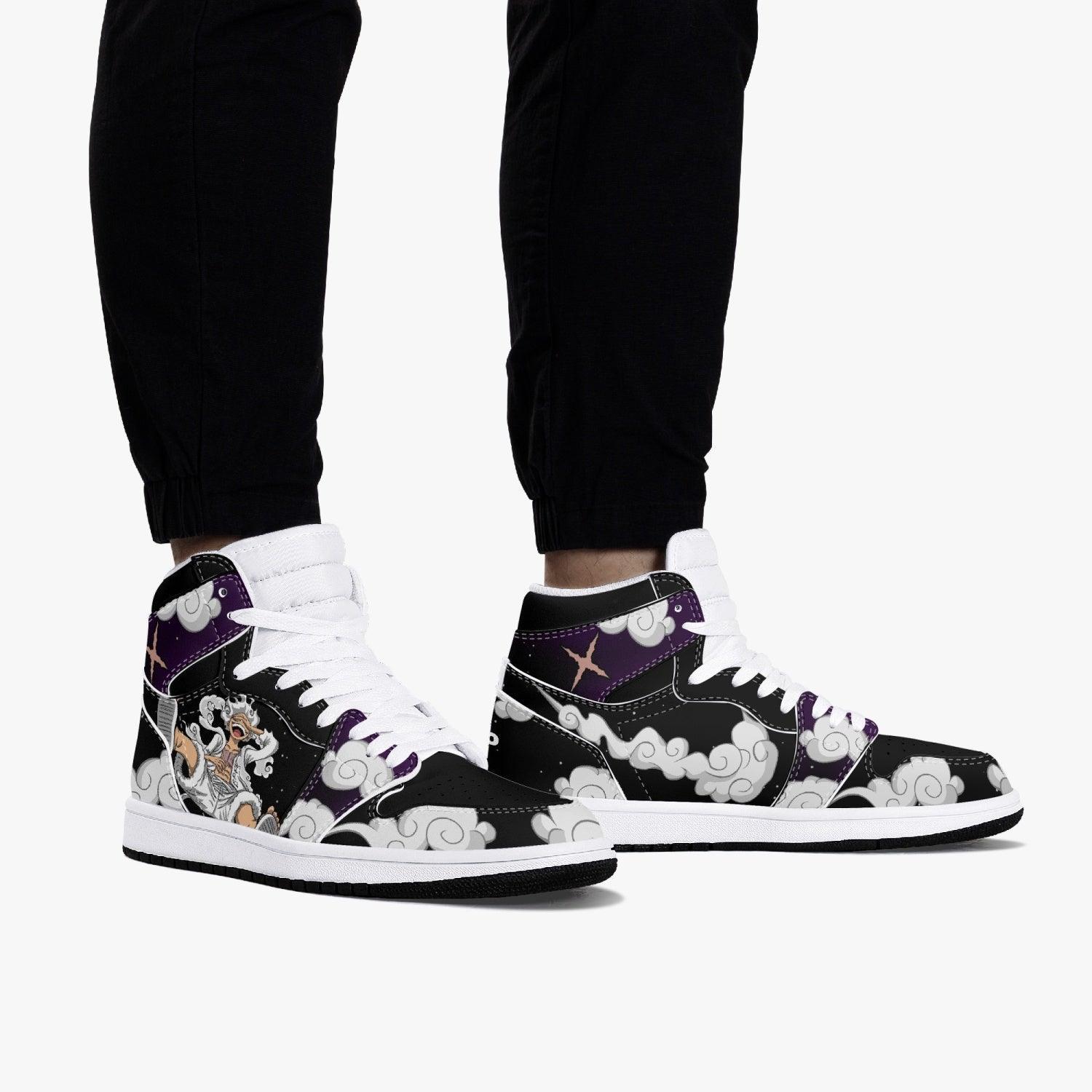 One Piece Luffy White Gear 5 AJ1 High Top Shoes 7 One Piece Luffy White Gear 5 AJ1 High Top Shoes - Image 7