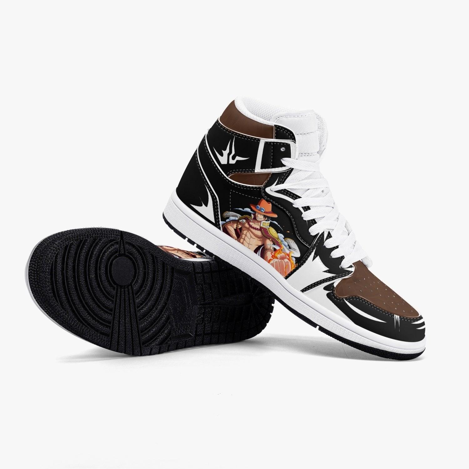 One Piece Portgas D. Ace AJ1 High Top Shoes 5 One Piece Portgas D. Ace AJ1 High Top Shoes - Image 5