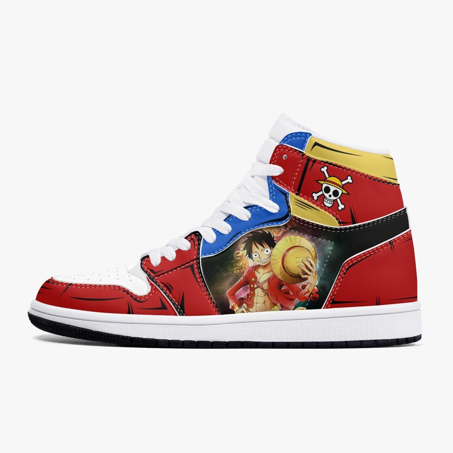 One Piece Zoro And Luffy AJ1 High Top Shoes 2 One Piece Zoro And Luffy AJ1 High Top Shoes - Image 2
